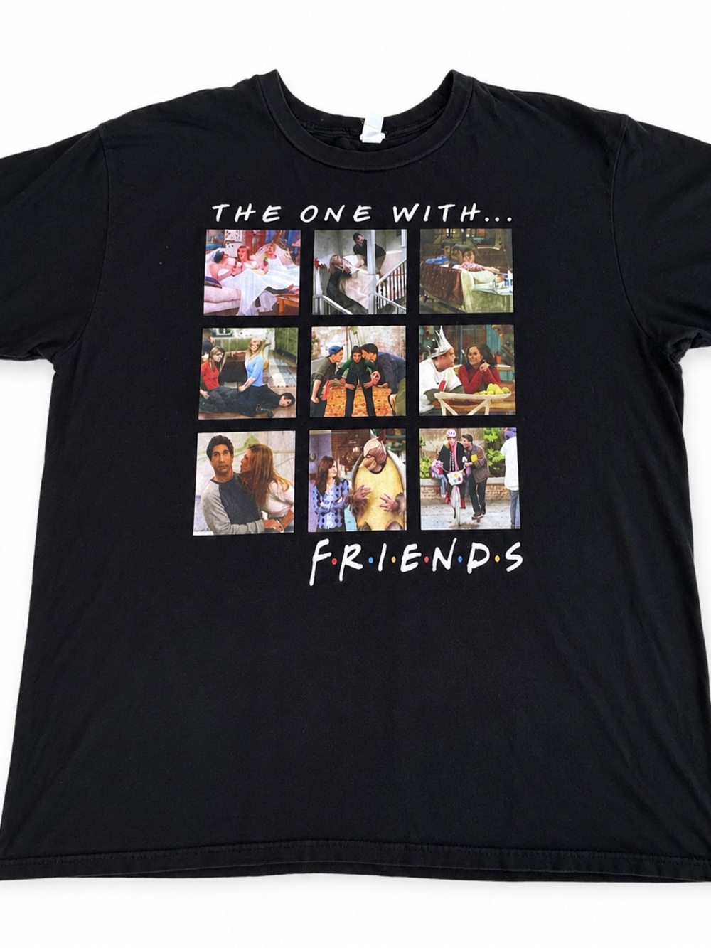 Friends The One With... Collage Graphic Tee - Black